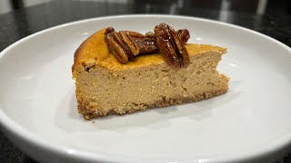 Pumpkin Cheesecake Perfection Easy Recipe  Bonus Candy Pecans [upl. by Lu590]