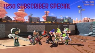 Splatoon 3 1250 Subscriber Special  RANKED stream [upl. by Zipporah]