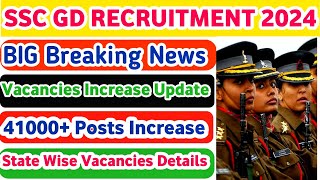 SSC GD RECRUITMENT 2024 Total 41000 Posts Vacancies Increase Full Details Telugu lo [upl. by Annayar732]