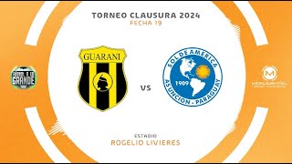 Guaraní vs Sol de América  Fecha 19  Torneo Clausura [upl. by Alauqahs]