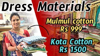 New Dress Materials Summer Cottonslatest collectionswapnavaitla youtuberangvarsha [upl. by Aksoyn]