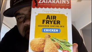 Is This Better Than Fried Chicken Zatarains Air Fryer Seasoned Coating Mix for Chicken [upl. by Judenberg]