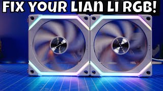 Lian Li RGB not working Heres the fix for LConnect SL120 AL120 Infinity fans and more [upl. by Witkin]