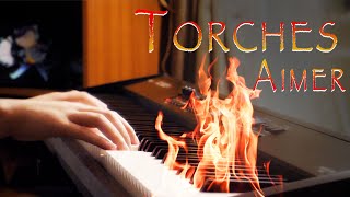 Torches  Aimer  Vinland Saga ED  Piano Cover Full Extended Lyrics Video [upl. by Danette]