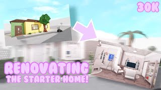 Starter Home Renovation In BLOXBURG Roblox [upl. by Aed890]