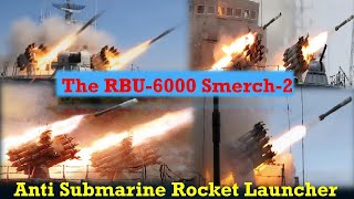 The RBU6000 Smerch2  РБУ6000 Смерч2 Anti Submarine Rocket Launcher  Reload And Firing [upl. by Mur]