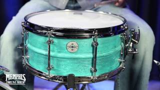 Dunnett Classic 14x65 Model 2N Carbon Steel Snare Drum  Trussart Titanic Finish [upl. by Nauqan911]