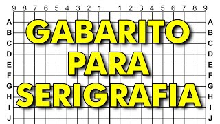 Gabarito para serigrafia [upl. by Hollinger]