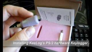 PS2 hardware Keylogger installation [upl. by Etnoek]