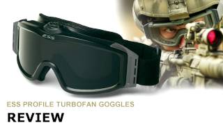 ESS PROFILE TURBOFAN GOGGLES REVIEW [upl. by Lyreb]