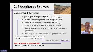 Week 9 Unit 6 Video 18 Triple Super Phosphate Fertilizer Discussion [upl. by Airehtfele244]