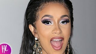 Cardi B Loses Wedding Ring During New Show  Hollywoodlife [upl. by Zeta328]