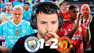 Reacción Manchester city 12 Manchester United  Final De La FA CUP 🏆 [upl. by Nnylimaj]