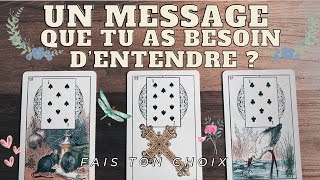 MESSAGE QUE TU AS BESOIN DENTENDRE  ✨🌈UN MESSAGE POUR TOI 🕊️3 CHOIX 💜 [upl. by Assenab]