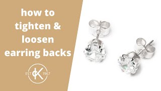 How To Easily Tighten amp Loosen Earring Backs  Butterfly Backs  Kernowcraft [upl. by Nirtak868]