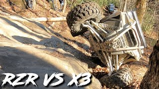 RZR VS X3 BEATDOWN  CARNAGE FULL SENDS amp ROLL OVERS  Hollerwood [upl. by Gan]