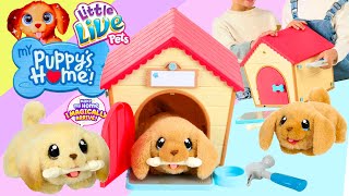 New Little Live Pets quot My Puppys Home quot Interactive Mystery Plush Toy Unboxing  Super Cool Toy [upl. by Sokul]