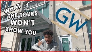 WHAT GWU COLLEGE TOURS WONT SHOW YOU DORMS GYM amp MORE [upl. by Aggappe]