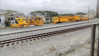 KTMB Class 25108 Pulau Pangkor with Ekspres Selatan 42 departing Kulai Temporary Station [upl. by Mumford]