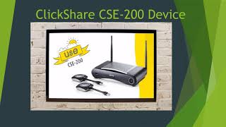 Barco ClickShare CSE 200 Wireless Presentation System or Device [upl. by Silvana729]