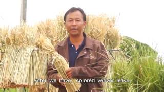 Vetiver grass  handicarft making English [upl. by Zelig854]