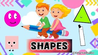 Shapes Are Everywhere  Shapes Song  2D Shape Names For Kids  tinytrailsabc [upl. by Durwood29]