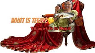 What is Teej festival in NepalVillage life in Nepal [upl. by Elletsirhc]