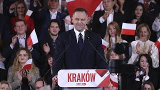 Polish opposition party chooses historian Karol Nawrocki as presidential candidate [upl. by Blader314]