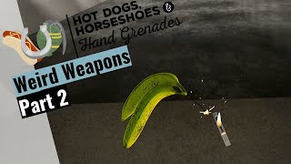 Testing Weird Guns Part 2  Hot Dogs Horseshoes amp Hand Grenades [upl. by Raimes]