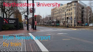 Northeastern University from Newark airport by train [upl. by Nnahgem]