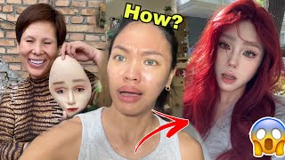 I TRIED THE VIRAL ASIAN DOUYIN MAKEUP 2023 [upl. by Abocaj598]