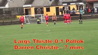 Largs Thistle v Pollok  20th January 2024  Just the Goals [upl. by Killy]