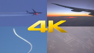 4K  Beautiful Air China flight from Beijing to Frankfurt [upl. by Zweig917]