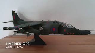 124 Airfix Harrier GR3 with motor lights and sound [upl. by Enyedy]