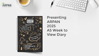 2025 Week to View Diary Stunning Slogan Art A5 Weekly Monthly Planner Hardback Cover ST2067 [upl. by Tracay622]