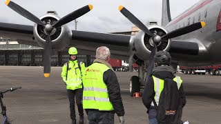 ROSINENBOMBER USAF C54 in BERLIN TEMPELHOF 2024 [upl. by Lehsar]