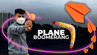 How to make a paper airplane that works like a Boomerang [upl. by Hoisch298]