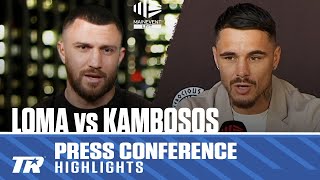 Loma vs Kambosos Kickoff Press Conference Highlights  SAT MAY 11 on ESPN [upl. by Dlarej]