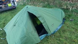 Snugpak Ionosphere 1 man 2 pole tunnel tent  Drab Olive [upl. by Harim629]