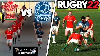 WALES vs SCOTLAND  6 Nations 2024 Round 1  Rugby 22  Gameplay amp Commentary Legend Difficulty [upl. by Rosella]