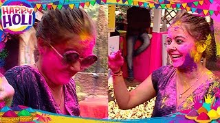 Devoleena Bhattacharjee aka Gopi Bahu Holi Celebrations [upl. by Lupe]