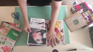 Part One Decorating your journals using magazines [upl. by Alie909]