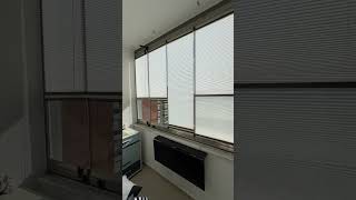 BALKON PLİSEL PERDE NASIL OLMUŞ curtain home perde curtains öneçıkar ev homedecor [upl. by Ytissahc]