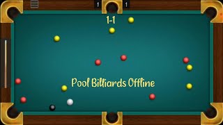 POOL BILLIARDS OFFLINE ☺ HARD LEVEL 1 [upl. by Scarlet]