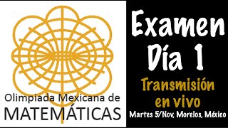 Olimpiada Nacional de Matemáticas  Examen Día 1 [upl. by Einaj]