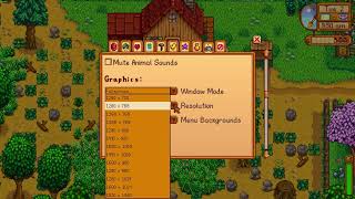 How to Change Display Mode in Stardew Valley  Full Screen Windowed Borderless [upl. by Eirod]