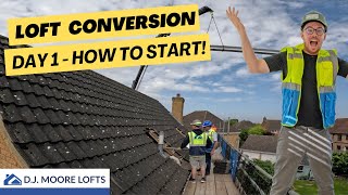 How To Start CONVERTING your Loft Conversion  Day 1 Attic Conversion [upl. by Melamed]