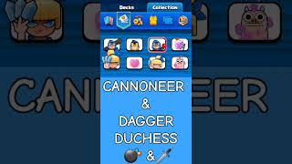 CANNONEER amp DAGGER DUCHESS EMOTE COLLECTION clashroyale clashroyaleemote emote emotechallenge [upl. by Falkner999]