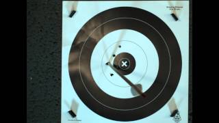 Slow motion video of primitive archery bad hit to target [upl. by Adler419]