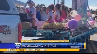 Anderson High School hosted its homecoming parade [upl. by Eldon137]